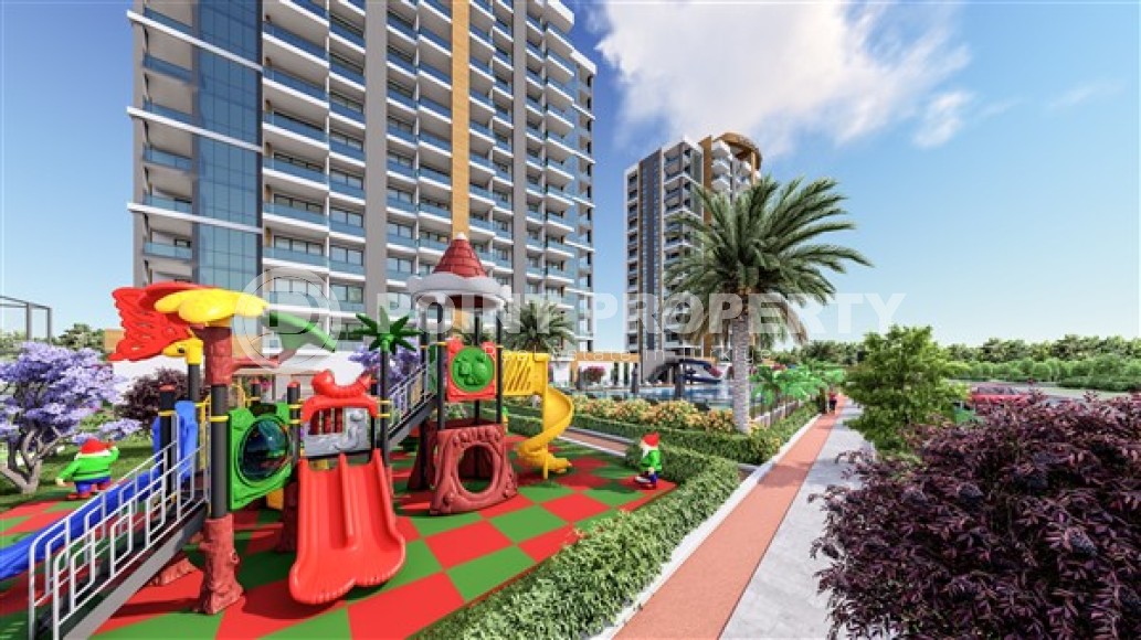 New apartments with an area of 75 - 120 m2 in a residence under construction with excellent infrastructure, Mersin, Tomyuk-id-4830-photo-11