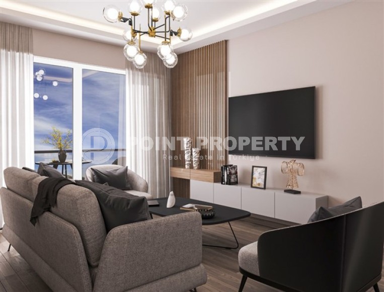 Двухкомнатные квартиры с площадью 48 - 70 м2 по недорогой цене в новом комплексе, Мерсин, Томюк-id-4832-фото-2