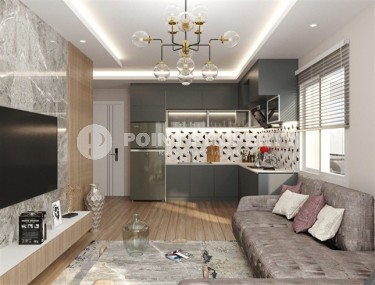 Two-room apartments with an area of 48 - 70 m2 at an inexpensive price in a new complex, Mersin, Tomyuk-id-4832-photo-3
