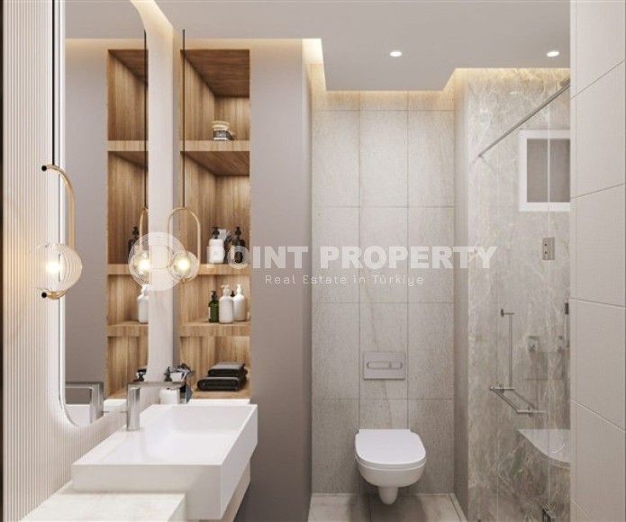 Двухкомнатные квартиры с площадью 48 - 70 м2 по недорогой цене в новом комплексе, Мерсин, Томюк-id-4832-фото-7