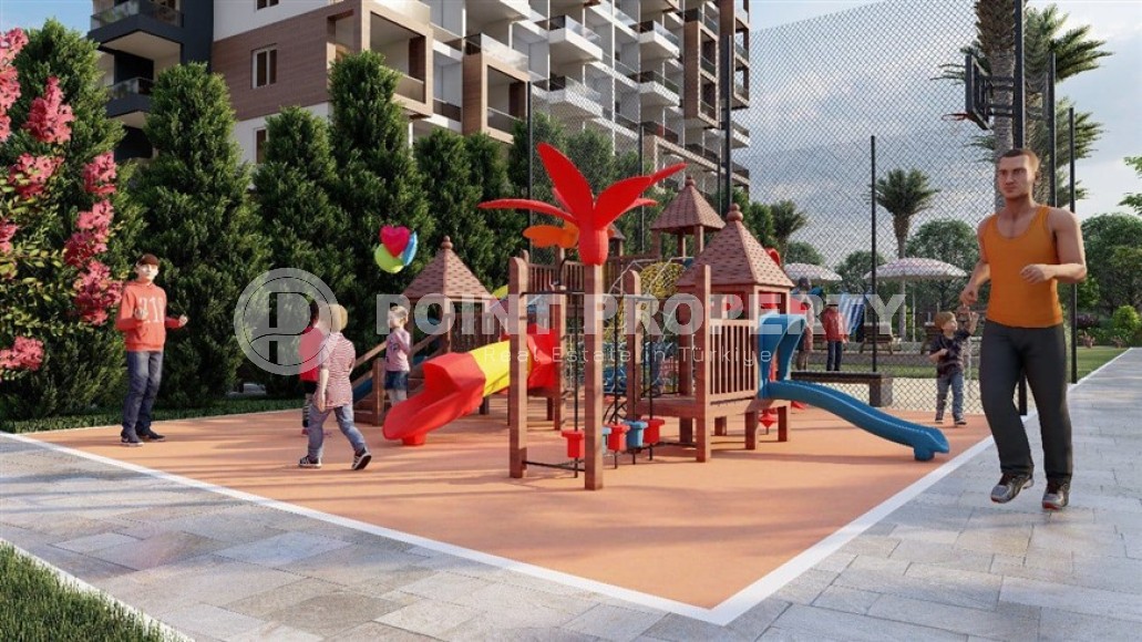 Двухкомнатные квартиры с площадью 48 - 70 м2 по недорогой цене в новом комплексе, Мерсин, Томюк-id-4832-фото-11