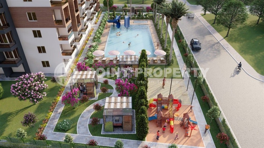 Двухкомнатные квартиры с площадью 48 - 70 м2 по недорогой цене в новом комплексе, Мерсин, Томюк-id-4832-фото-13