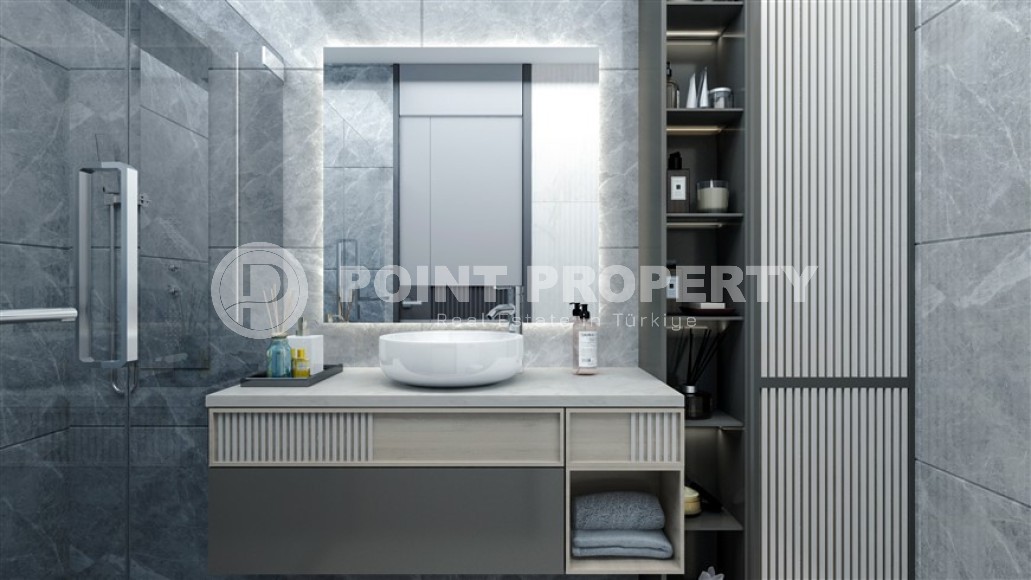 Apartments 1+1 and 2+1 with an area of 65 - 100 m2 in an investment project, Mersin, Teje-id-4835-photo-8