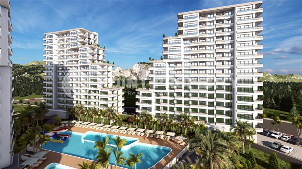 Apartments 1+1 and 2+1 with an area of 65 - 100 m2 in an investment project, Mersin, Teje-id-4835-photo-17