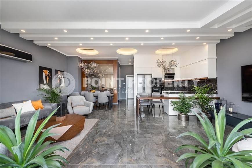 Luxurious duplex apartment with panoramic views of the sea and Alanya fortress, 500 meters from the beach-id-4842-photo-2