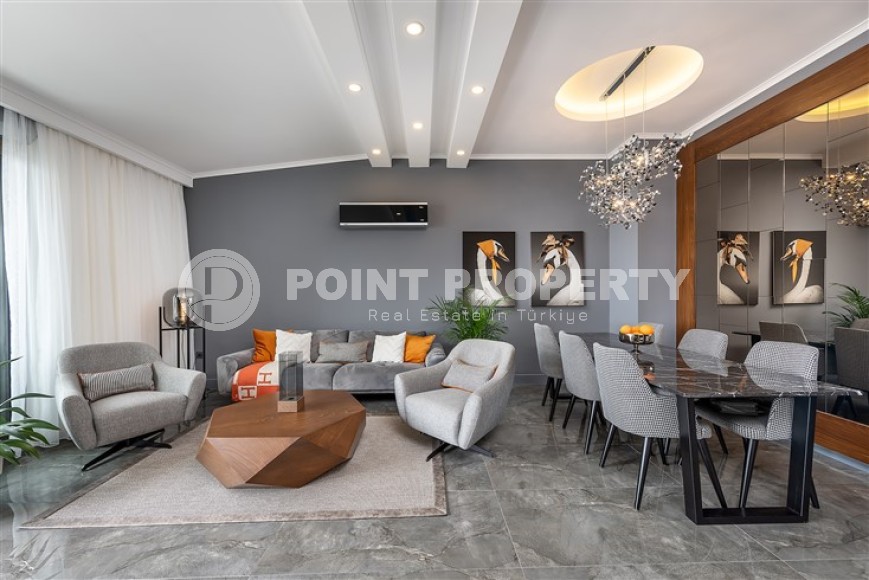 Luxurious duplex apartment with panoramic views of the sea and Alanya fortress, 500 meters from the beach-id-4842-photo-3