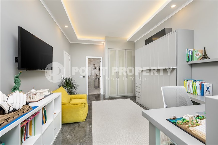 Luxurious duplex apartment with panoramic views of the sea and Alanya fortress, 500 meters from the beach-id-4842-photo-8