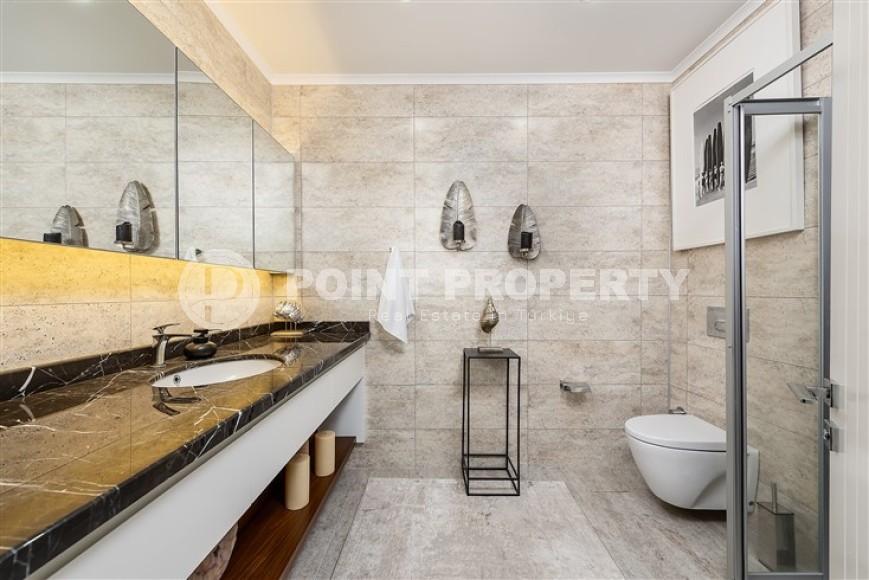 Luxurious duplex apartment with panoramic views of the sea and Alanya fortress, 500 meters from the beach-id-4842-photo-10