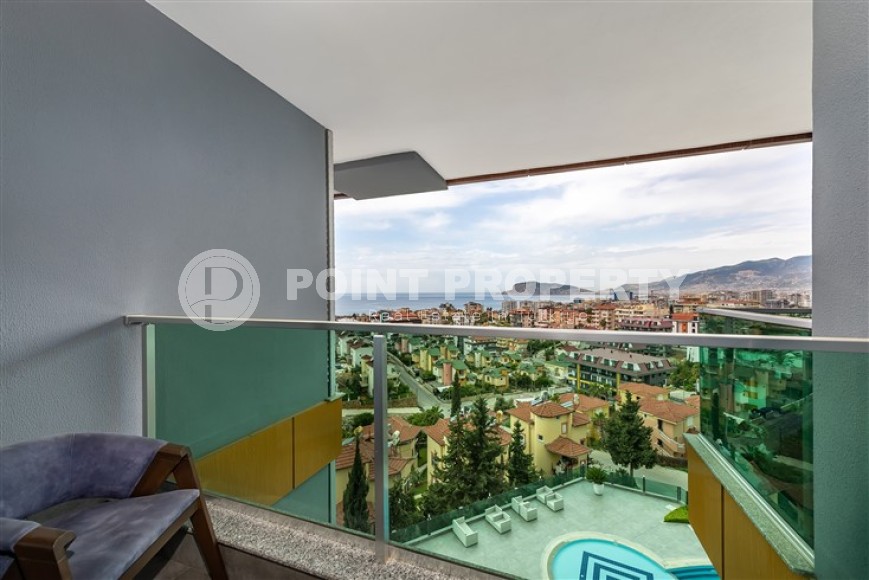 Luxurious duplex apartment with panoramic views of the sea and Alanya fortress, 500 meters from the beach-id-4842-photo-17