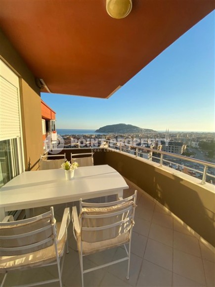 Panoramic duplex apartment on the 9th floor with an attic in the center of a quiet, comfortable area of Alanya - Cikcilli-id-4844-photo-12