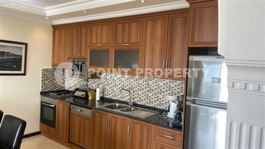 Большая двухуровневая квартира на 3-м этаже с мансардой, с роскошными панорамными видами на море и крепость Аланьи-id-4848-фото-2