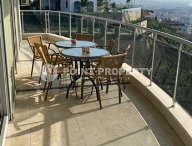 Большая двухуровневая квартира на 3-м этаже с мансардой, с роскошными панорамными видами на море и крепость Аланьи-id-4848-фото-5