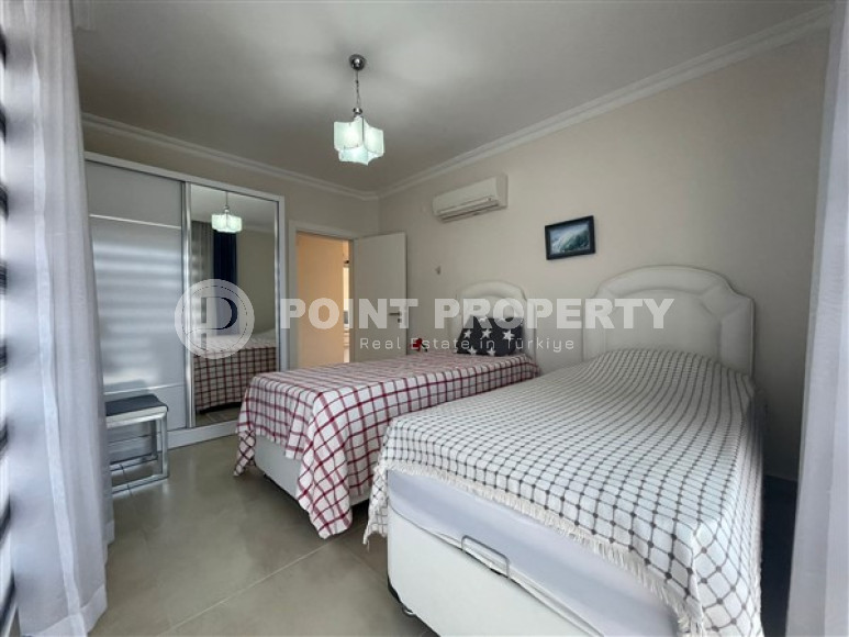 Furnished apartment 2+1, 110m² with sea and mountain views in an elite complex in Cikcilli.-id-1396-photo-13