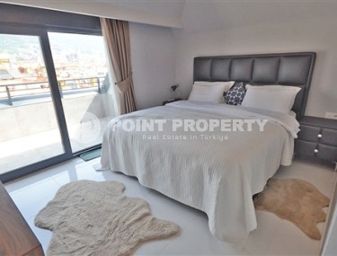 Двухуровневые апартаменты с видовой террасой, планировкой 2+1, в центральном районе города Аланьи- Гюллер Пынары, рядом с пляжем Кейкубат-id-4859-фото-5