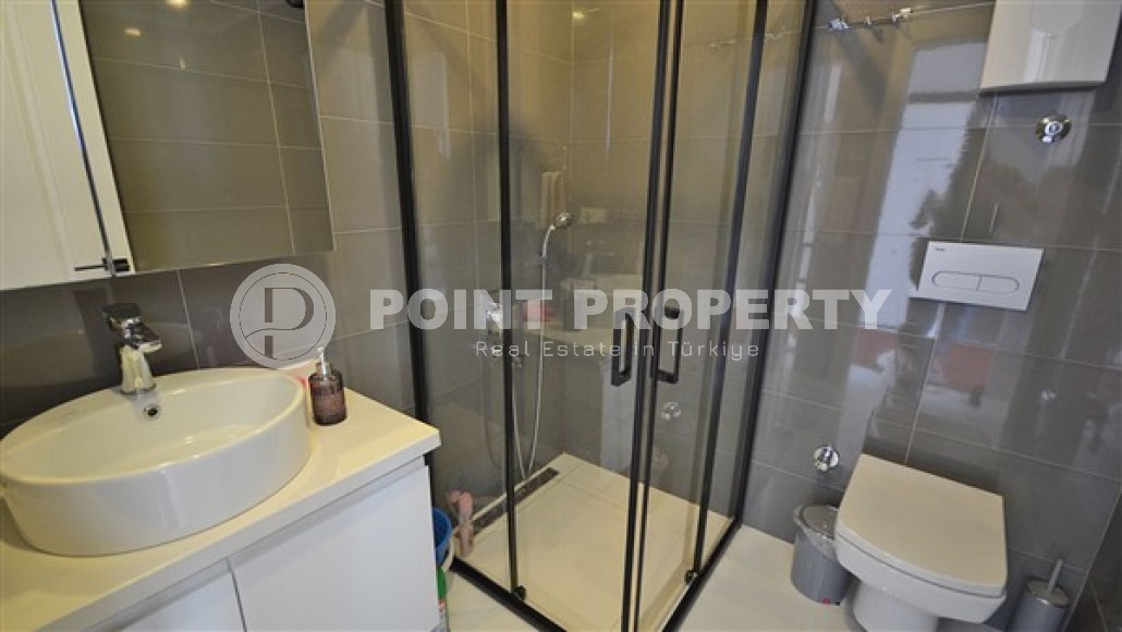 Двухуровневые апартаменты с видовой террасой, планировкой 2+1, в центральном районе города Аланьи- Гюллер Пынары, рядом с пляжем Кейкубат-id-4859-фото-8