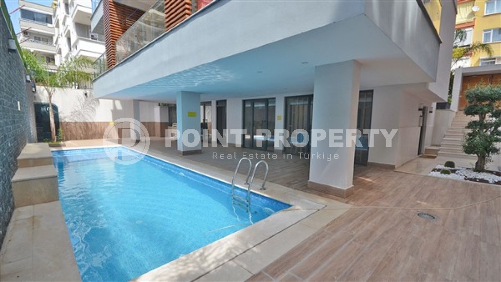 Двухуровневые апартаменты с видовой террасой, планировкой 2+1, в центральном районе города Аланьи- Гюллер Пынары, рядом с пляжем Кейкубат-id-4859-фото-13