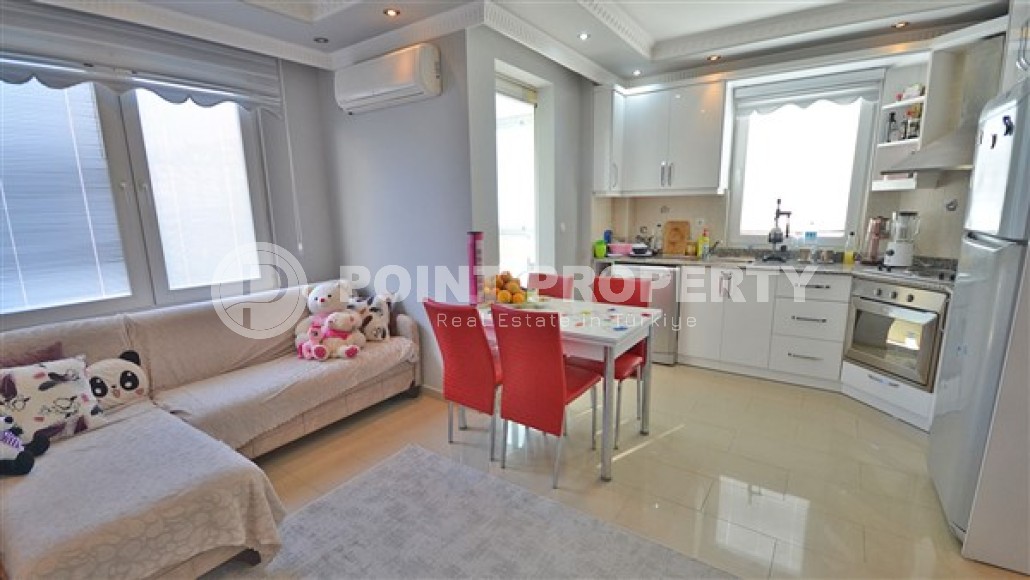 Two-room furnished apartment, layout 2+1, in the area of Alanya - lower Oba-id-4860-photo-1