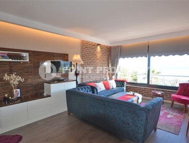 Просторная меблированная квартира 3+1 на самом берегу моря в центре Аланьи-id-4863-фото-3