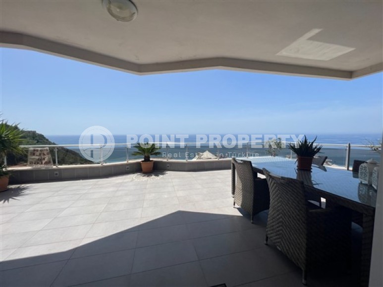 Панорамная двухуровневая квартира 4+1 на 2-м этаже с мансардой с 350 метрах от моря-id-4868-фото-14