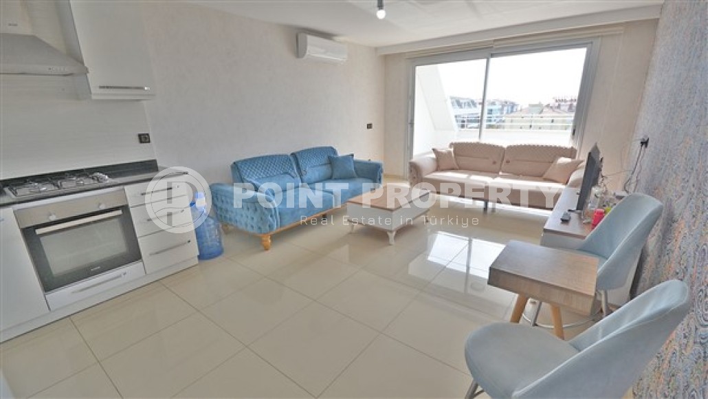 Двухуровневые апартаменты с тремя спальнями и видовой террасой, в элитном жилом комплексе, района города Аланья- Кестель-id-4869-фото-2