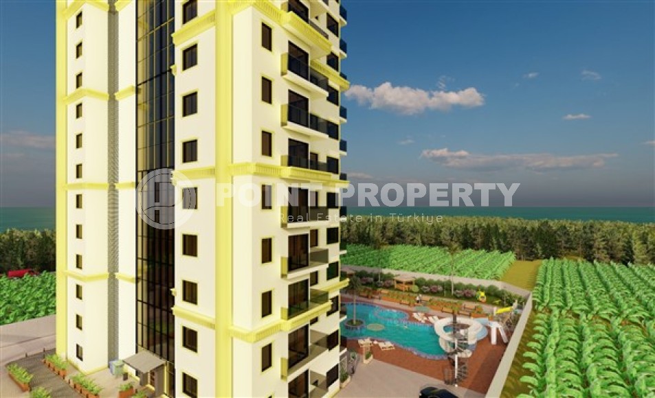 Apartment 1+1 at an inexpensive price in a high-rise complex under construction, Mahmutlar district-id-4870-photo-16