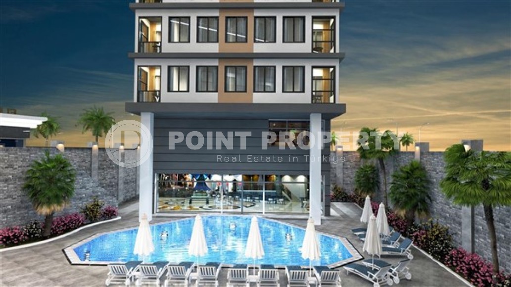 Роскошный вариант: 1+1 квартира в резиденции на стадии строительных работ, центр Аланьи-id-4876-фото-5