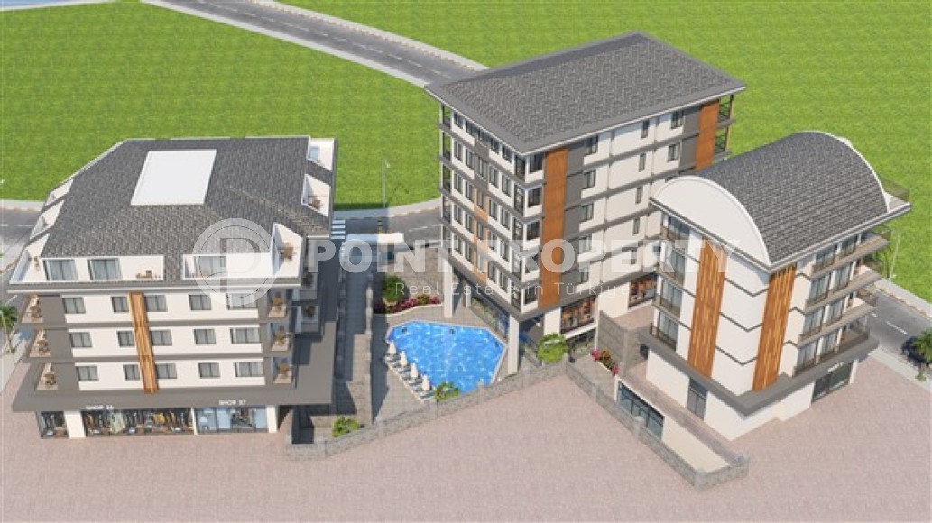 Роскошный вариант: 1+1 квартира в резиденции на стадии строительных работ, центр Аланьи-id-4876-фото-6