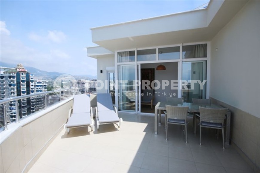 Благоустроенный дуплекс с видом на Средиземное море, планировкой 3+1, в районе Махмутлар-id-4889-фото-11