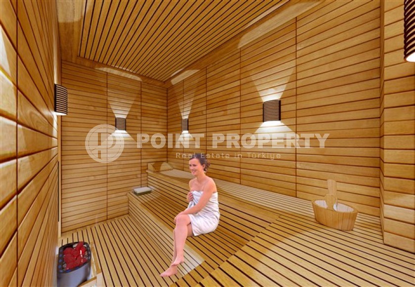 Двухуровневые апартаменты с видовой террасой, на этапе строительства, планировкой 2+1, район верхняя Оба-id-4890-фото-4