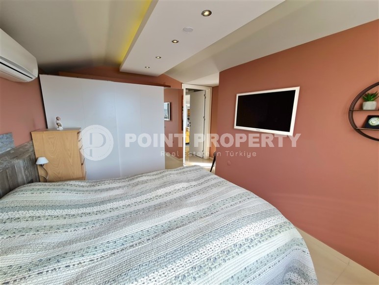 Восхитительный по внутреннему убранству меблированный пентхаус 3+1 с площадью 180 м2, район Тосмур-id-4897-фото-12