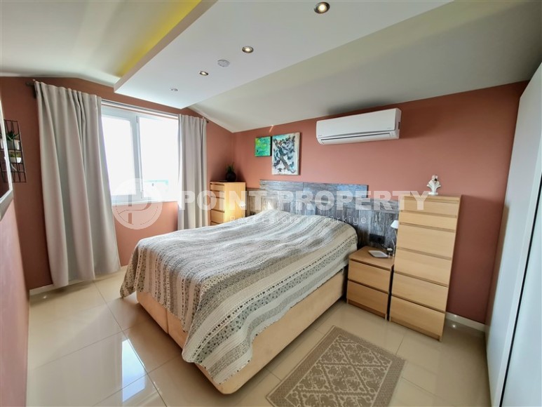 Восхитительный по внутреннему убранству меблированный пентхаус 3+1 с площадью 180 м2, район Тосмур-id-4897-фото-13