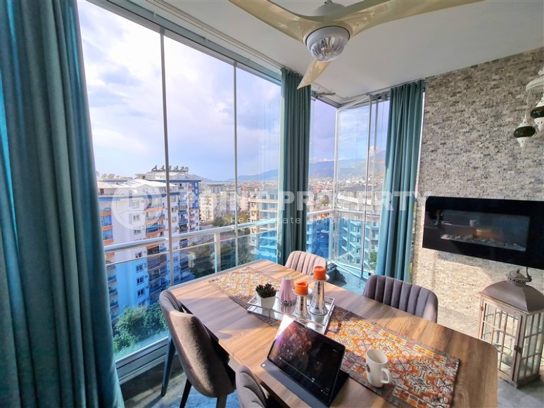 Восхитительный по внутреннему убранству меблированный пентхаус 3+1 с площадью 180 м2, район Тосмур-id-4897-фото-17