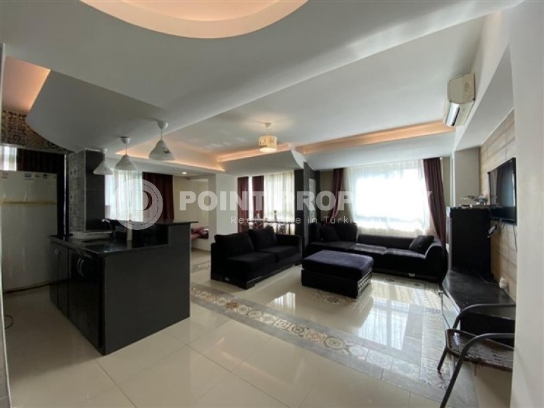 Трёхкомнатная квартира 2+1 с мебелью и оригинальным дизайном комнат, центр Аланьи-id-4923-фото-3