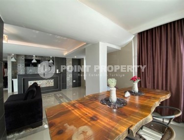 Трёхкомнатная квартира 2+1 с мебелью и оригинальным дизайном комнат, центр Аланьи-id-4923-фото-4