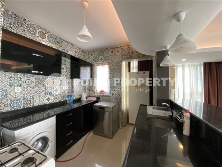 Трёхкомнатная квартира 2+1 с мебелью и оригинальным дизайном комнат, центр Аланьи-id-4923-фото-5