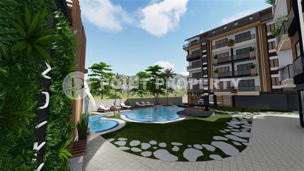 Two bedroom apartment, 90m² in a complex under construction, in Alanya - Oba-id-1400-photo-2