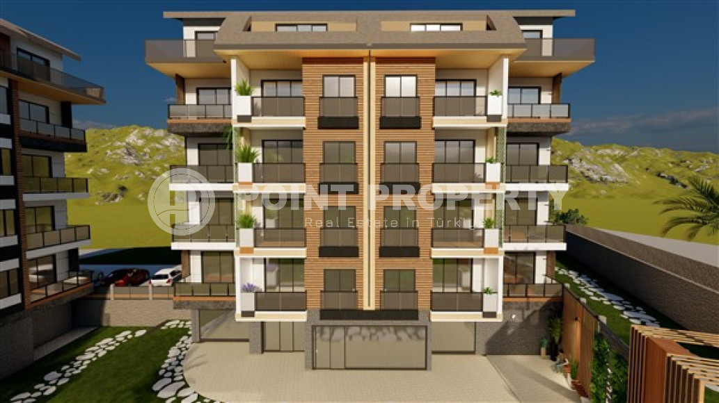 Two bedroom apartment, 90m² in a complex under construction, in Alanya - Oba-id-1400-photo-4