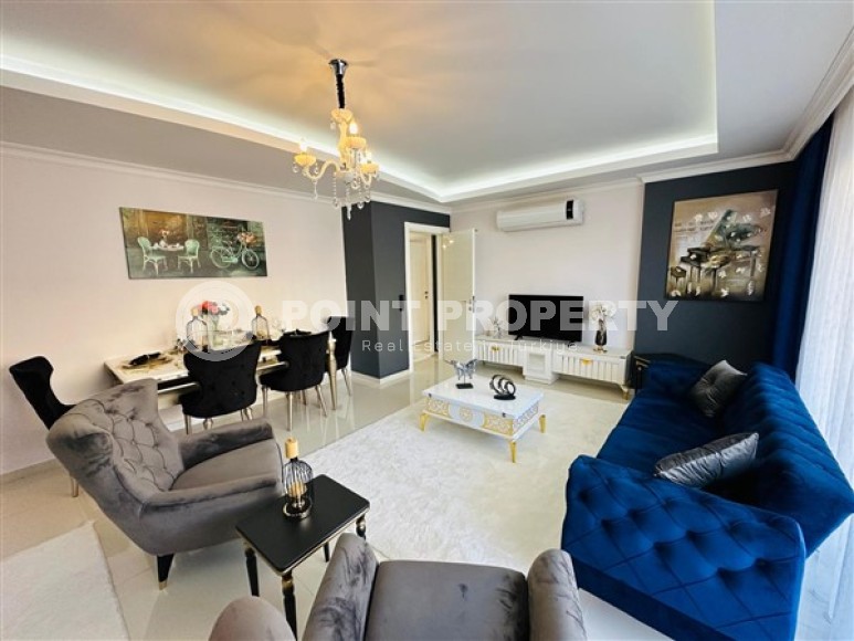 Стильная современная квартира 2+1 в 500 метрах от пляжа в зеленом, чистом районе Аланьи - Тосмур-id-4931-фото-3