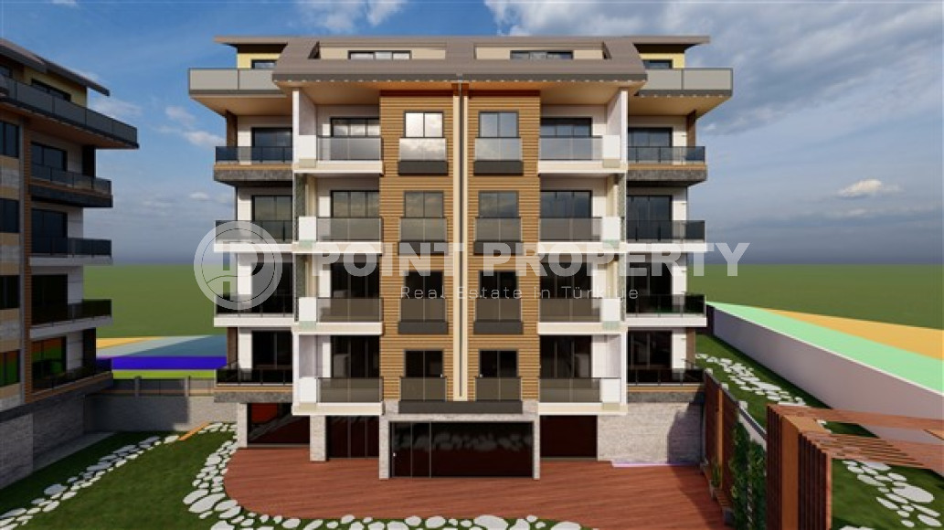 Two bedroom apartment, 90m² in a complex under construction, in Alanya - Oba-id-1400-photo-5