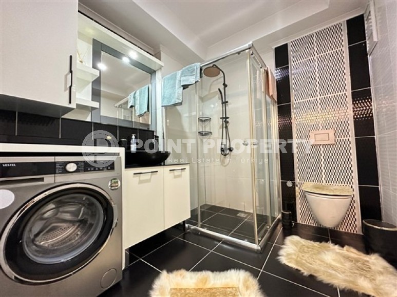 Стильная современная квартира 2+1 в 500 метрах от пляжа в зеленом, чистом районе Аланьи - Тосмур-id-4931-фото-9