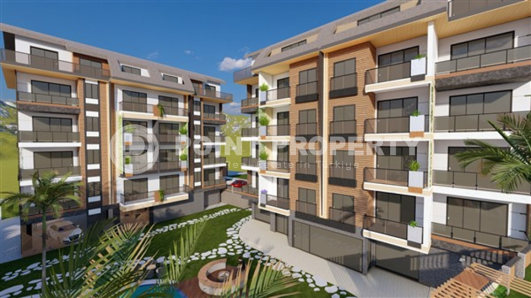 Two bedroom apartment, 90m² in a complex under construction, in Alanya - Oba-id-1400-photo-12