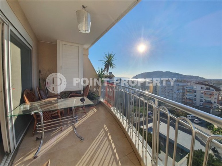 Двухуровневые апартаменты с видом на крепость Аланьи и Средиземное море, планировкой 5+1,в центре города Аланья-id-4935-фото-13