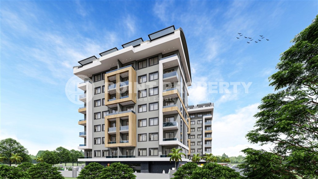 Апартаменты 44 м2 и двухуровневая квартира 92 м2 в резиденции на этапе окончания строительства, район Авсаллар-id-4939-фото-2