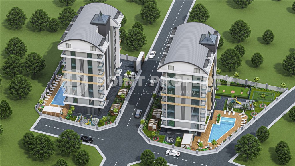 Апартаменты 44 м2 и двухуровневая квартира 92 м2 в резиденции на этапе окончания строительства, район Авсаллар-id-4939-фото-4