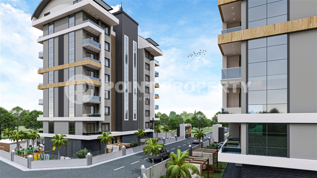 Апартаменты 44 м2 и двухуровневая квартира 92 м2 в резиденции на этапе окончания строительства, район Авсаллар-id-4939-фото-5