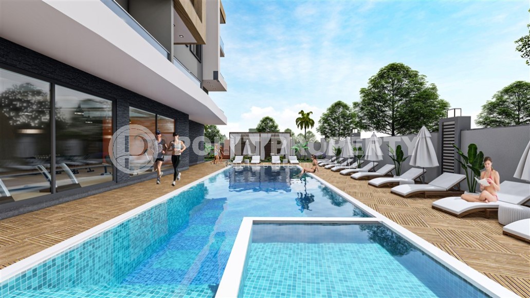 Апартаменты 44 м2 и двухуровневая квартира 92 м2 в резиденции на этапе окончания строительства, район Авсаллар-id-4939-фото-11