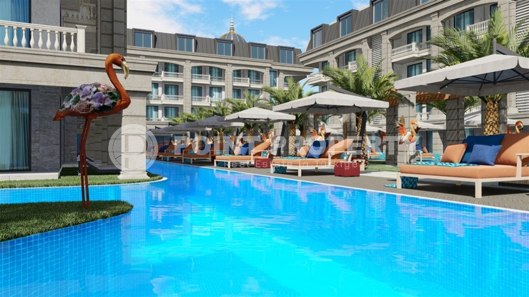 Двухкомнатные квартиры и трёхкомнатные дуплексы в малоэтажной резиденции отельного типа, район Тюрклер-id-4943-фото-8