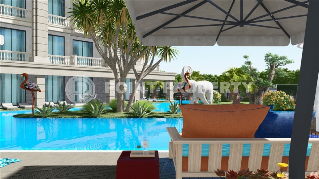 Двухкомнатные квартиры и трёхкомнатные дуплексы в малоэтажной резиденции отельного типа, район Тюрклер-id-4943-фото-9