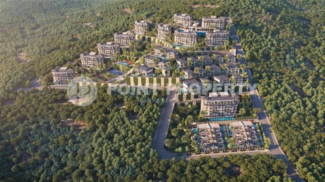 Апартаменты и виллы в роскошном жилом комплексе нового поколения в живописном престижном районе Аланьи - Каргыджак-id-4946-фото-3