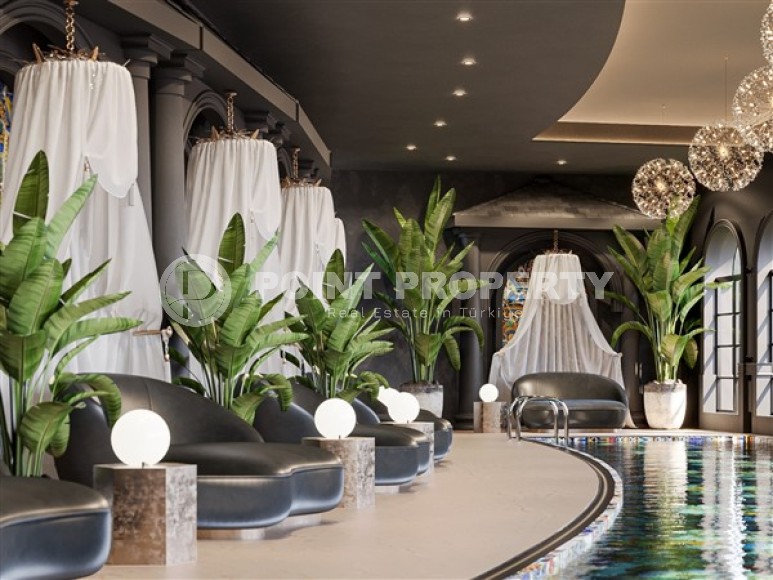 Апартаменты и виллы в роскошном жилом комплексе нового поколения в живописном престижном районе Аланьи - Каргыджак-id-4946-фото-12